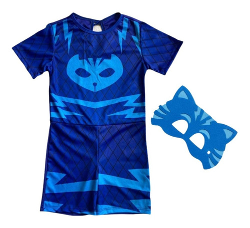 Roupa Infantil Fantasia Aniversário Menino Gato Pj Masks