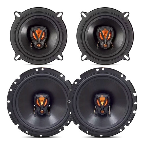 Kit 4 Auto Falante Selenium Jbl 200w Gm Agile Montana Corsa