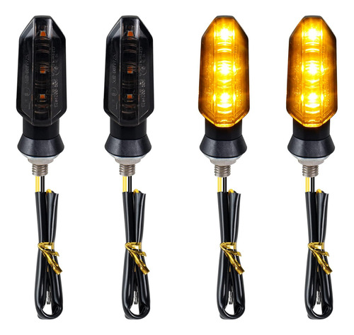 Juego De 4 Intermitentes Led Universales Para Moto