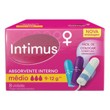 Intimus Absorvente Interno Médio Caixa Com 8 Unidades