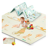 Tapete Infantil Plegable Con Doble Diseño Mide 200cm X 180cm