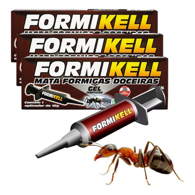 Kit 3 Unidades Gel Para Formigas Formikell Keldrin 10g Cada | MercadoLivre