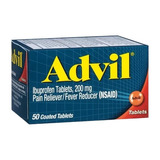 Advil Ibuprofeno 200 Mg Americano 50 Tabletas