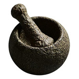 Molcajete Pequeño De Piedra Azul Hecho A Mano.