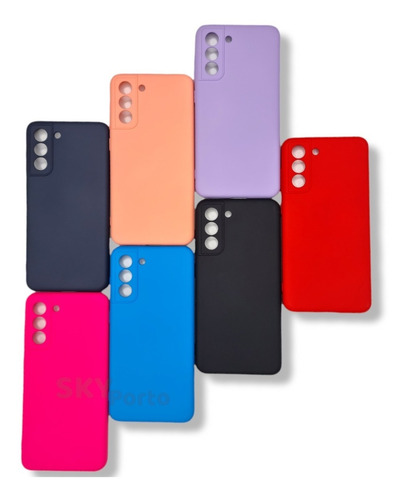 Funda De Silicona Con Felpa + Film Hidrogel Para Samsung