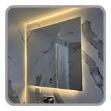 Espejo Luz Led De Baño Cuadrado 80x80cm Moderno