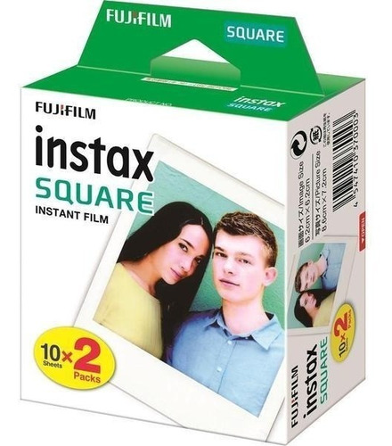 Fujifilm Cartucho Instax Square 2-pack (20 Hojas)