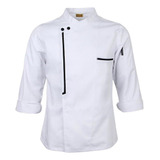 Chamarra De Chef Retro Abrigo Uniforme Cocina Ropa De