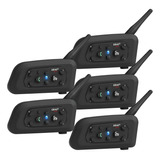 Intercomunicador Bluetooth Ejeas V6 Pro 1200 Mts Pack X5