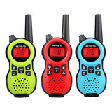 3 Pcs Radios Walkie Talkies Para Niños Usb Carga  Regalo