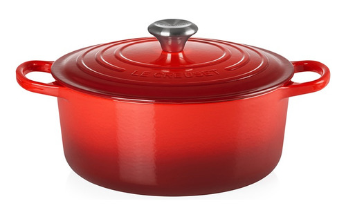 Cocotte Redonda 26cm De Hierro Fundido Cereza Le Creuset