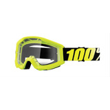 Goggles 100% Strata Goggle Neon Yellow - Clear Lens