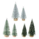 Yahpetes Arbol De Navidad En Miniatura, 6 Piezas De Pinos, A