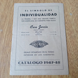 Antiguo Folleto Radio Mueble 1947/48 Casa Jorcin Muy Bueno