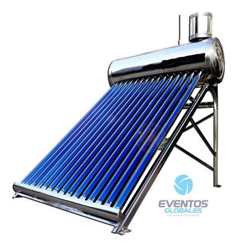 Termotanque Solar De 200 L Acero Inox Con Kit Elec En Azul