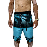 Kit 5 Bermudas Surf Estampada Praia Tactel Masculina Adulto