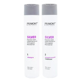 Kit Matizador Shampoo Acondicionador Silver Primont X 350 Ml