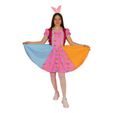 Disfraz Primavera Miss Bunny Conejita Pascua Para Maestra Dama