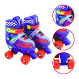 Patins Infantil Menino Quad Roller Tamanho 34 A 37 Unitoys