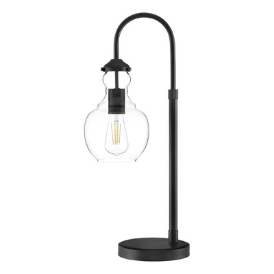 Lámpara de Mesa Globo Home Decorators Vidrio Transparente 60 cm Negro | Meses sin interés