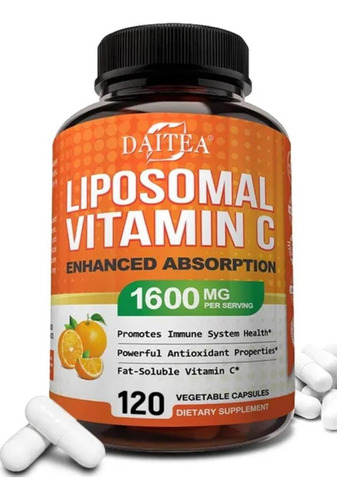 Vitamina C Liposomal 1.600mg Sistema Inmunologico 120 Cáps