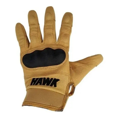 Guantes Para Moto Hawk Army Largo Full Finger Color Camel Talle M | Envío gratis
