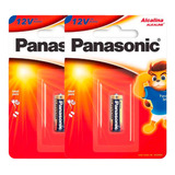 2 Baterias Alcalinas 12v Panasonic Lrv08-1b