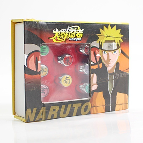 10 Anéis Para Membros Do Naruto Akatsuki Cosplay A