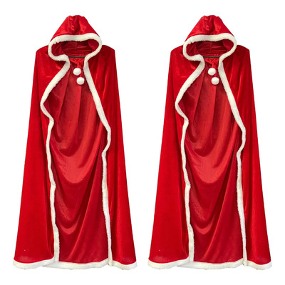 Disfraz De Señora Santa Claus, Capa De Mujer, Disfraz Navide