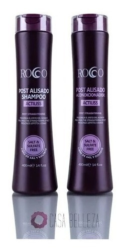 Rocco® Post Alisado Shampoo 400ml + Acondicionador 400ml