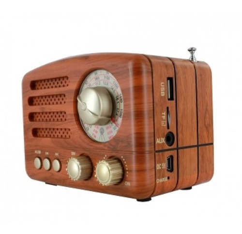 Parlante Vintage Bluetooth Radio Memoria Recargable Rokola