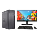 Desktop Completo Atx I3 8gb Ddr3 - Hd Ssd 120gb - Monitor 19