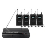 Sistema Monitoreo Inalámbrico Takstar Wpm-200 Para 4 Uhf  