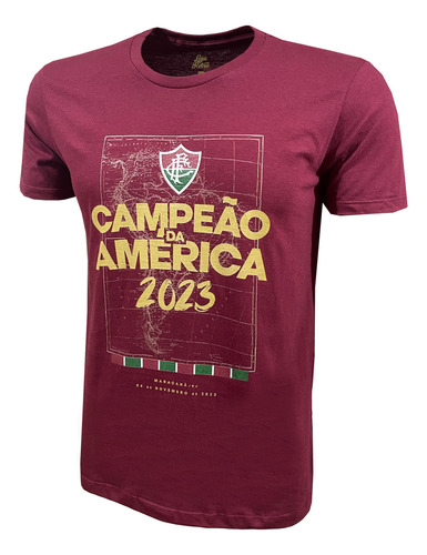 T-shirt Fluminense Campeão Da América Grená