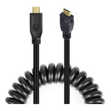 Cabo Espiral Mini-hdmi X Micro-hdmi 2.0 4k Hd De 40cm