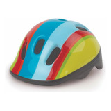 Capacete Infantil Bike Polisport Baby Rainbow Cor Azul/vermelho/verde Tamanho Pp (44-48cm)