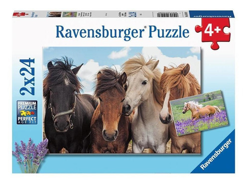 Puzzle Caballos - 2x24 Ravensburger