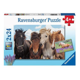 Puzzle Caballos - 2x24 Ravensburger