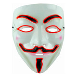 Máscara Con Iluminación De Neón Anonymous V De Venganza