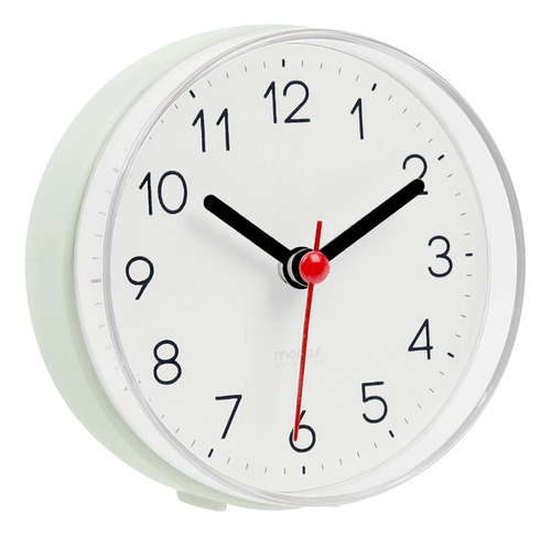 Mooas 2way - Reloj De Bano Silencioso E Impermeable, Reloj D