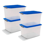 Cajas Plastica Organizadora Colbox 42 Lts. Colombraro 4 Unid