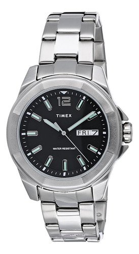 Reloj De Cuarzo Timex Essex Avenue Day-date De 44 Mm Para Ho