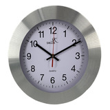 Reloj Pared Metal Siklos Gc1201w 30cm Ancho Silencioso