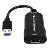 Capturadora De Video Hdmi Usb 3.0 Transmisión Streaming