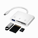 Hub Tipo C Lector Tarjetas Micro Sd, Sd Y Usb Otg