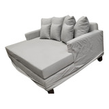 Sillon Enfundado Tussor 7 Almohadones 180x130 Amplio Moderno