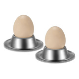 Conjunto De 2 Porta-copos Para Ovos, Pratos De Aço Inoxidáve