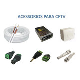 Cabo Coaxial Cftv 100m C/ Conectores,fonte E Caixa S1c30f1s3