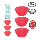 Forma De Silicone Para Cupcake Bolinho Torta 6 Pçs Oferta