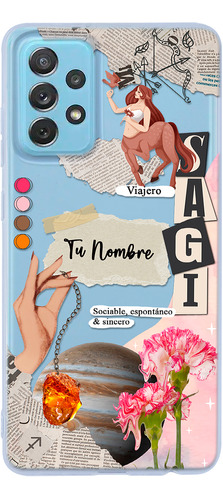 Funda Para Galaxy Mujer Signo Zodiaco Sagitario Con Nombre